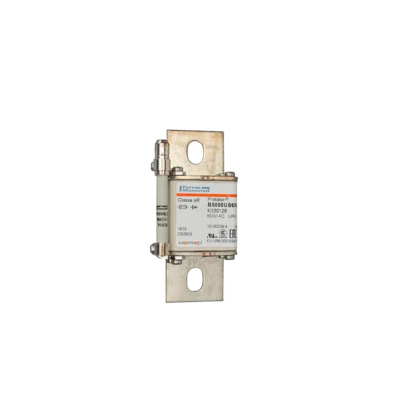 Square Body High-Speed Fuse Protistor® Size NH 000 aR 690VAC IEC 100A With Striker L Brackets