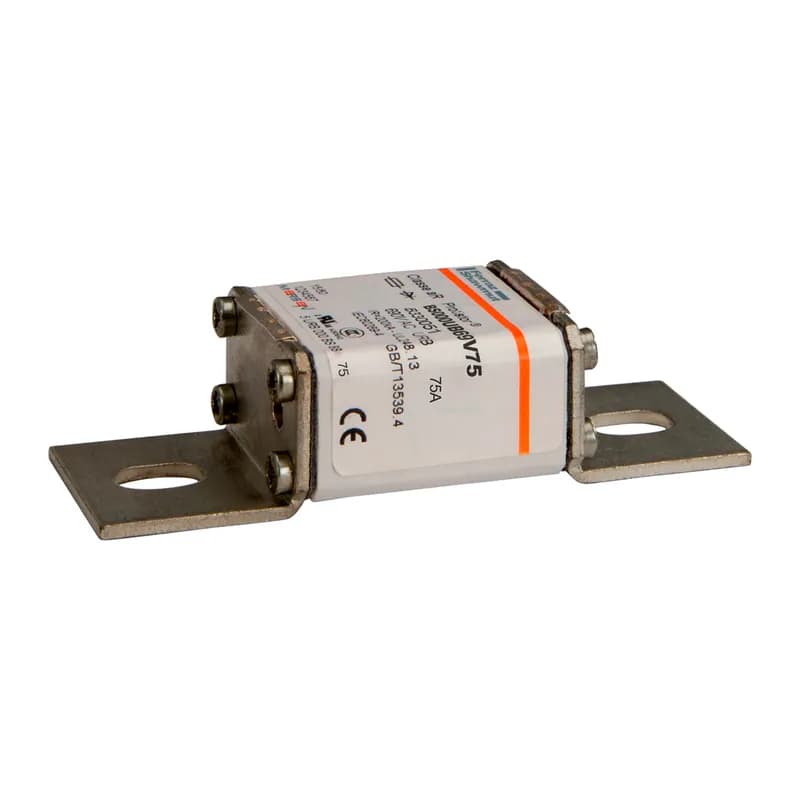 Square Body High-Speed Fuse Protistor® Size NH 000 aR 690VAC IEC 75A L Brackets