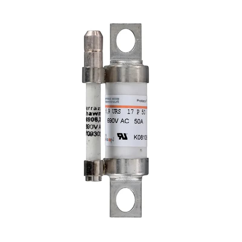 British Standard fuse-link Protistor® 17x49 gR 690V AC UL 50A With Striker