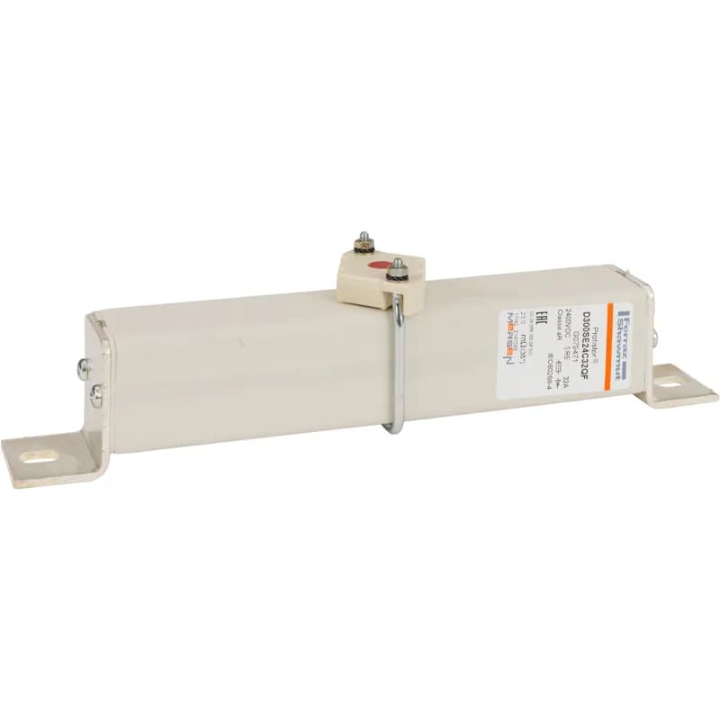 Square Body High-Speed Fuse Protistor® Size 300 aR 2400VDC IEC 32A With Striker L Brackets