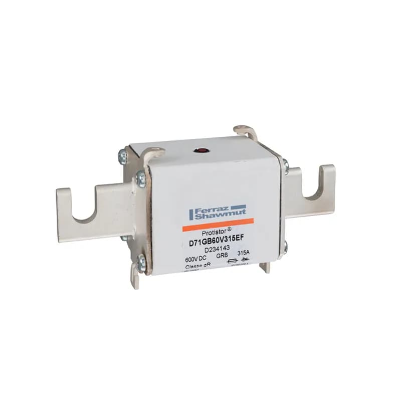 Mersen D234143 - Square Body High-Speed Fuse Protistor® Size 71 gR 600VDC IEC 650VDC UL 315A With Striker Open Slot Blades