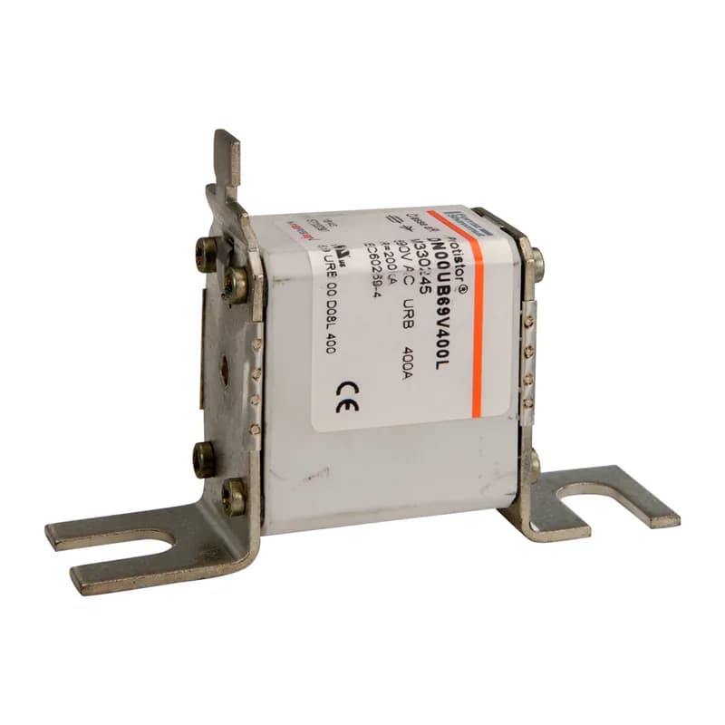 Mersen M330245 - Square Body High-Speed Fuse Protistor® Size NH 00 aR 690VAC IEC 400A With Striker DIN 80 Blades
