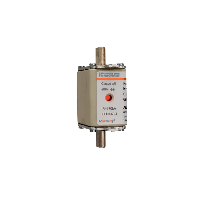 Square Body High-Speed Fuse Protistor® NH Size 00 aR 690VAC IEC 700VAC UL 125A With Double indicator Plain Blades