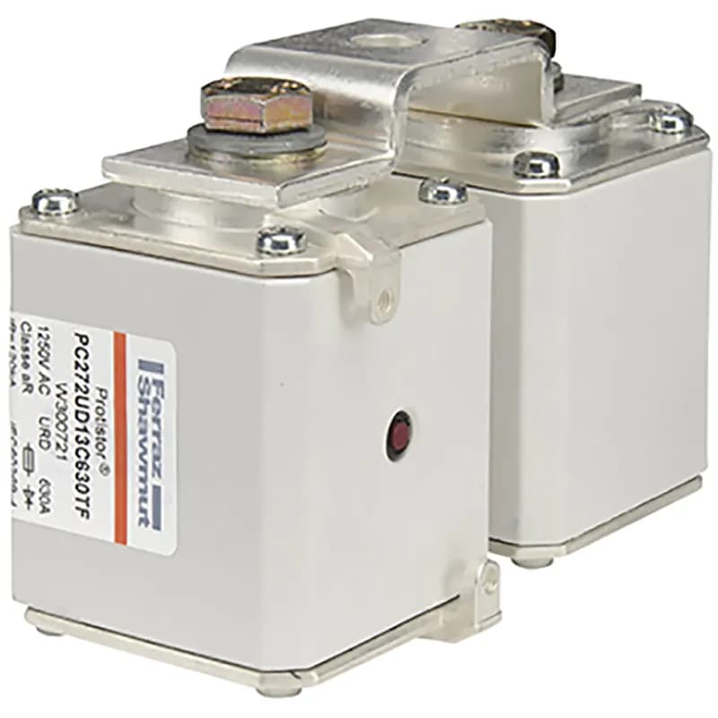 Square Body High-Speed Fuse Protistor® 2x73 aR 550VAC IEC 3600A With Striker Plates with Metric Threaded Holes