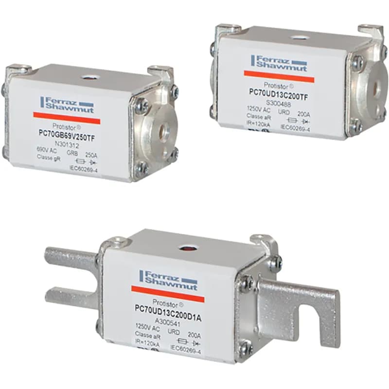 Square Body High-Speed Fuse Protistor® Size 70 gR 690VAC IEC 125A With Striker DIN 110 Blades