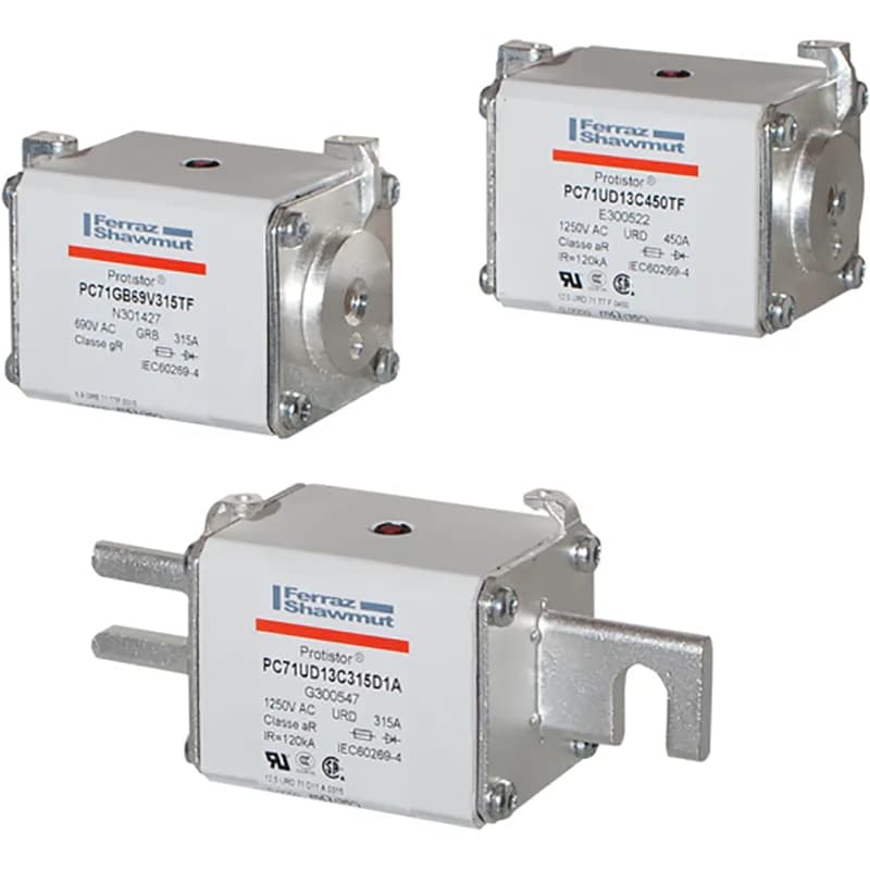 Square Body High-Speed Fuse Protistor® Size 71 gR 690VAC IEC 125A With Striker DIN 110 Blades