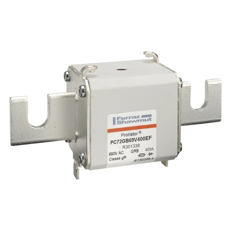 Square Body High-Speed Fuse Protistor® Size 72 gR 690VAC IEC 400A With Striker Open Slot Blades