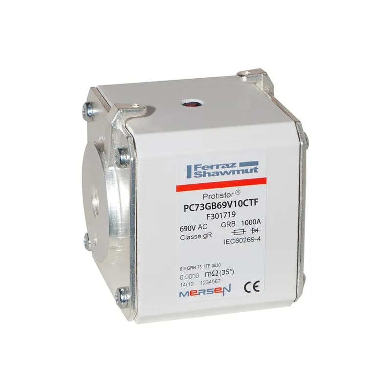 Square Body High-Speed Fuse Protistor® Size 73 gR 690VAC IEC 1000A With Striker Flush ends metric threads