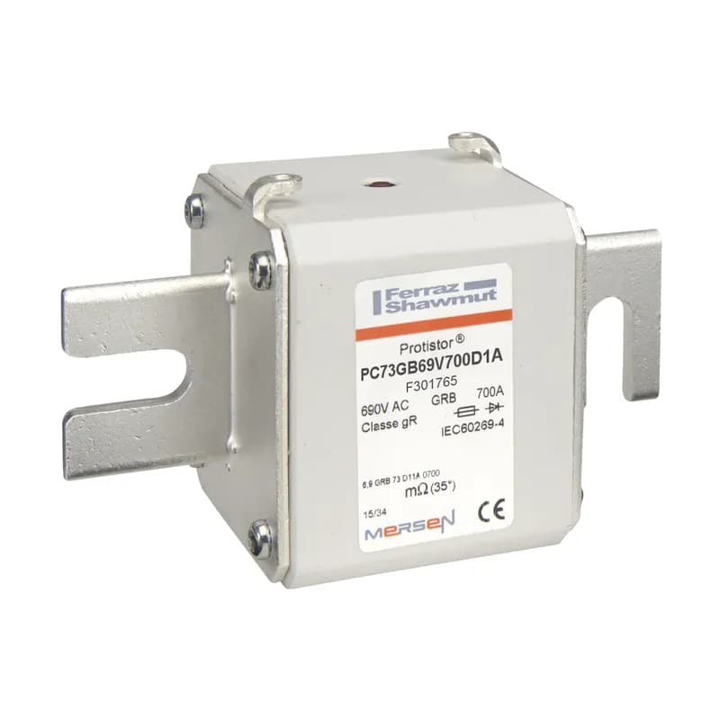 Square Body High-Speed Fuse Protistor® Size 73 gR 690VAC IEC 700A With Striker DIN 110 Blades