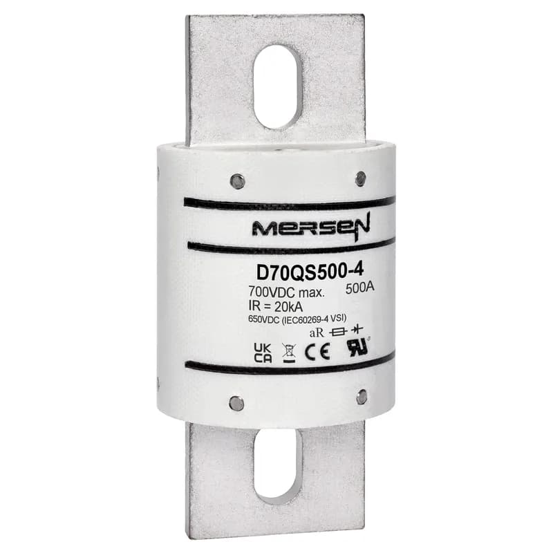 DC Round Body Fuse 700VDC UL 500A Max.Bolted