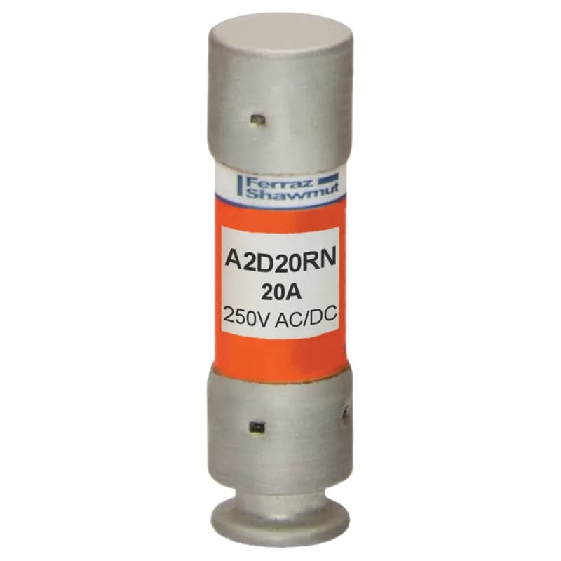 Fuse A2D-R - Class RK1 - Time-Delay 250VAC 250VDC 20A Ferrule Amp-Trap 2000®