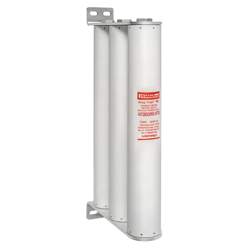 Back-Up R-Rated Medium Voltage Fuse 7200VAC 57X Mounting: Bolted Style: D0R0 Visual Indicator Amp-Trap®