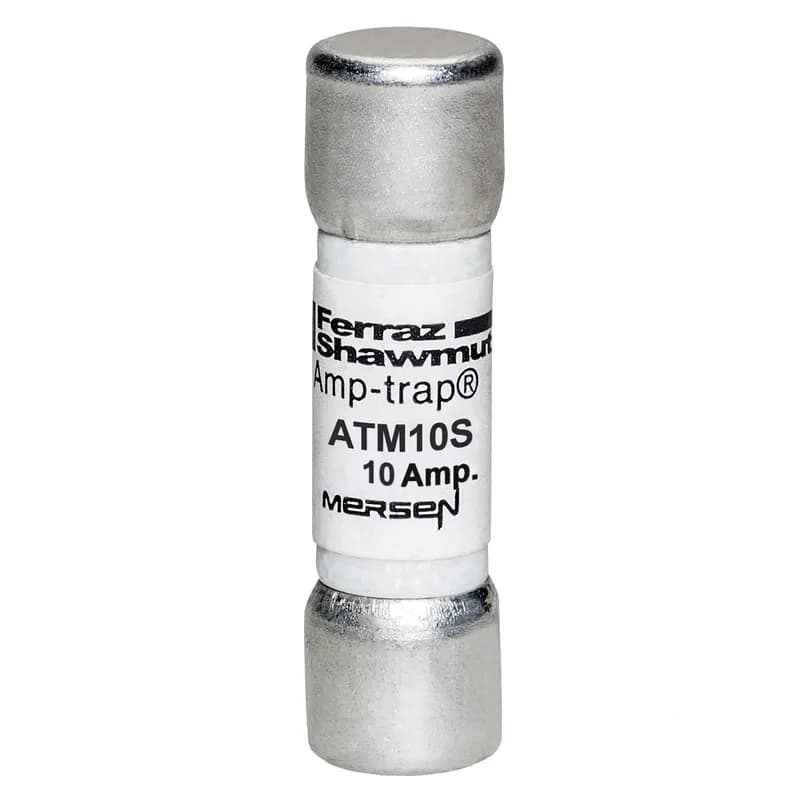 Mersen ATM10S - Fuse ATM - Midget - Fast-Acting 600VAC 600VDC 10A Ferrule S Amp-Trap®