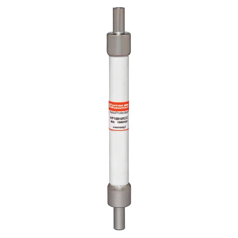 Mersen HP15M10RCC-B - Photovoltaic fuse gPV 1500VDC IEC 1500VDC UL Size 10x85 10A With Crimp Cap For Crimp 50 Pack