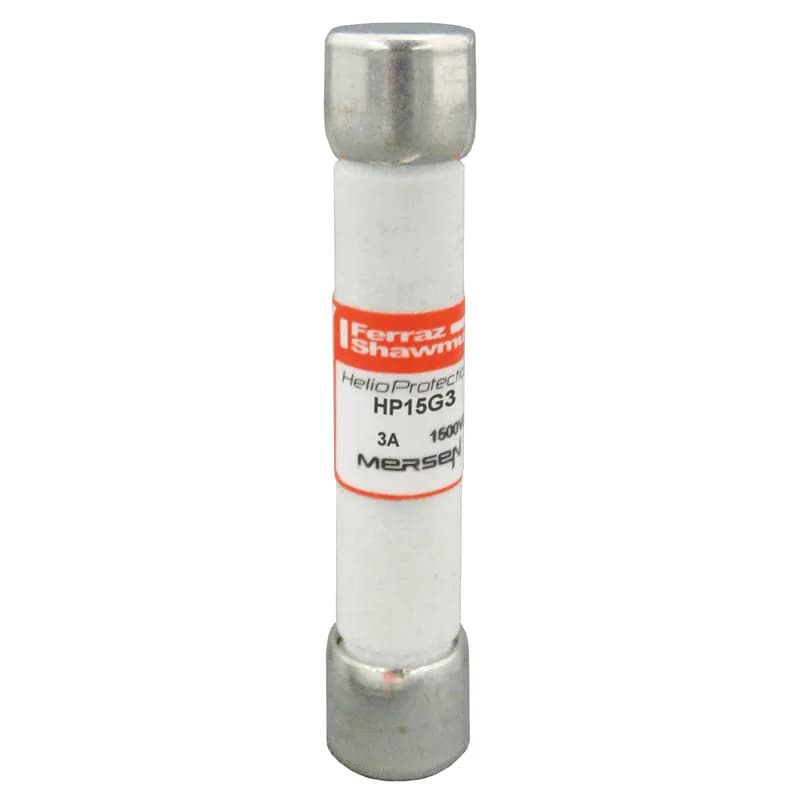 Mersen HP15G3 - Photovoltaic fuse gPV 1500VDC IEC 1500VDC UL 3A With Ferrule For Clip