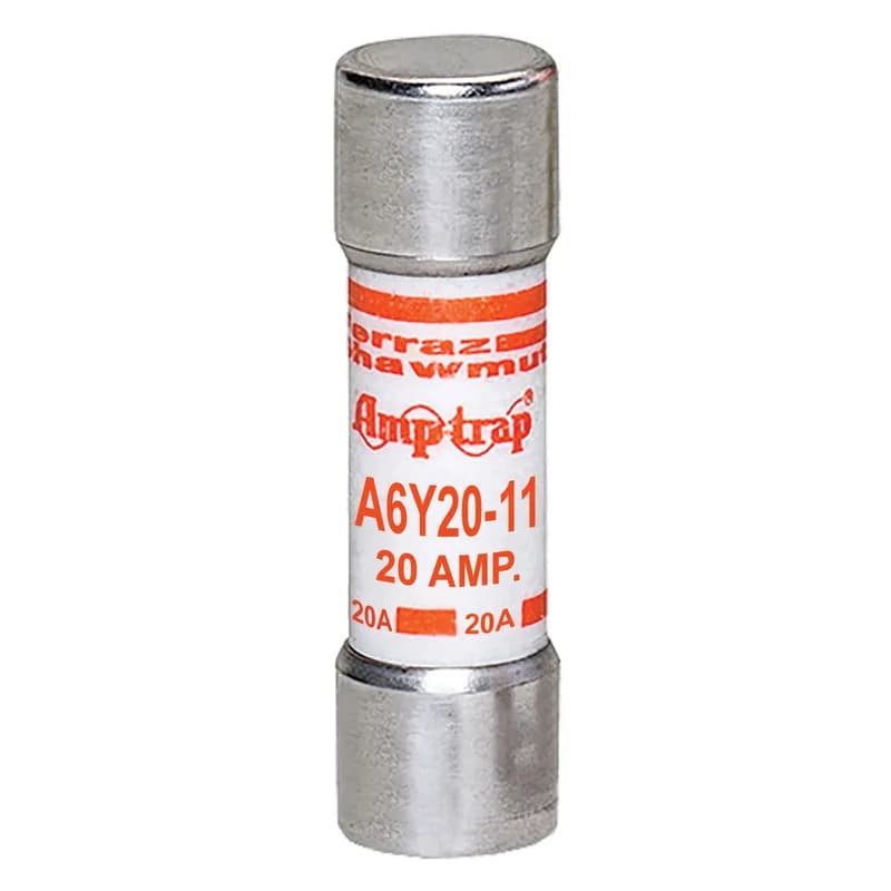 Fuse A6Y 600VAC 500VDC 20A Type 11 Ferrule Amp-Trap®