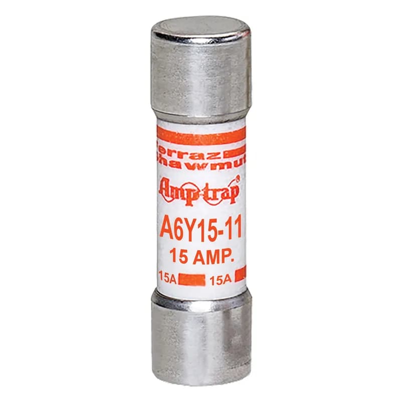 Mersen A6Y15-11 - Fuse A6Y 600VAC 500VDC 15A Type 11 Ferrule Amp-Trap®
