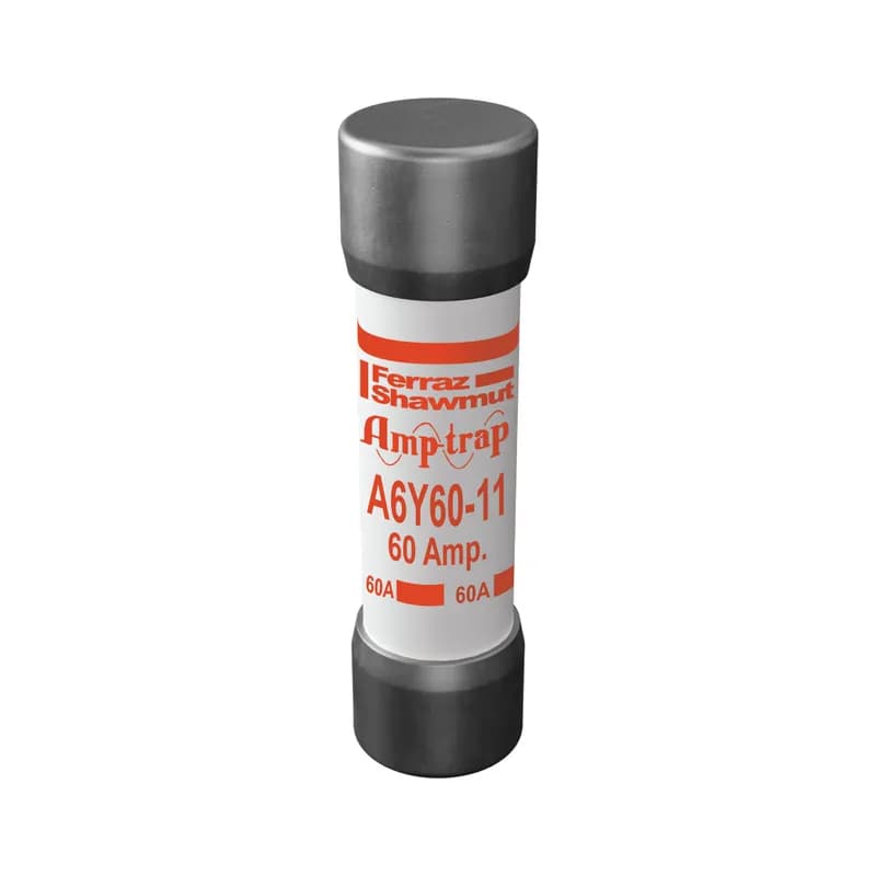Fuse A6Y 600VAC 500VDC 60A Type 11 Ferrule Amp-Trap®