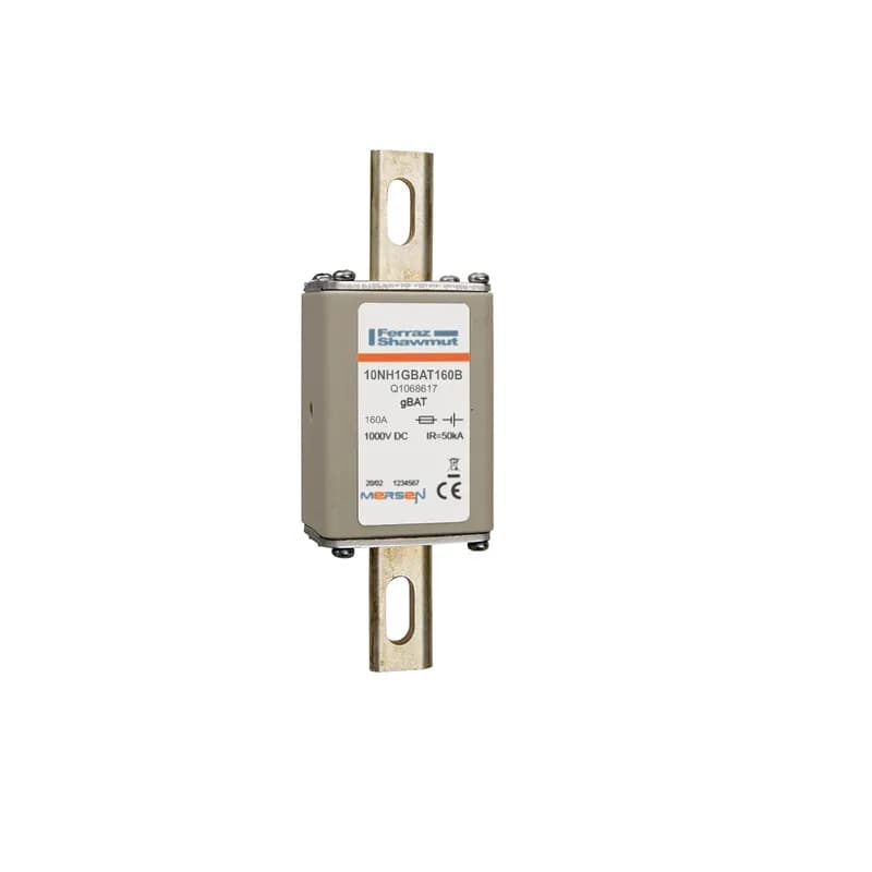 Fuse-link gBAT 1000VDC Size NH1 160A With DIN Type Blades For Direct Mount