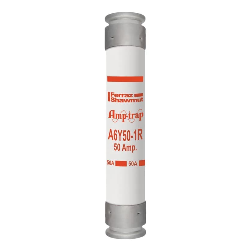 Fuse A6Y 600VAC 500VDC 50A Type 1R Ferrule Amp-Trap®