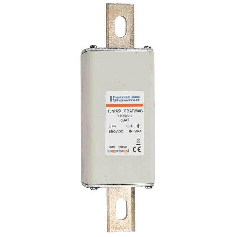 Fuse-link gBAT 1500VDC Size 2XL 250A With DIN Type Blades For Direct Mount
