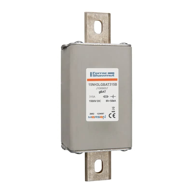 Fuse-link gBAT 1500VDC Size 3L 315A With DIN Type Blades For Direct Mount