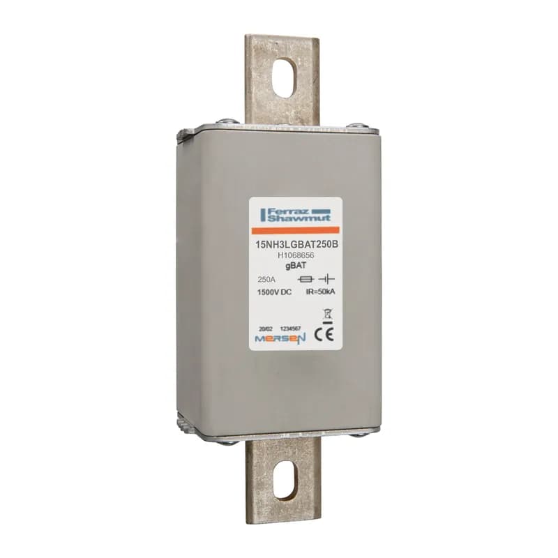 Fuse-link gBAT 1500VDC Size 3L 250A With DIN Type Blades For Direct Mount