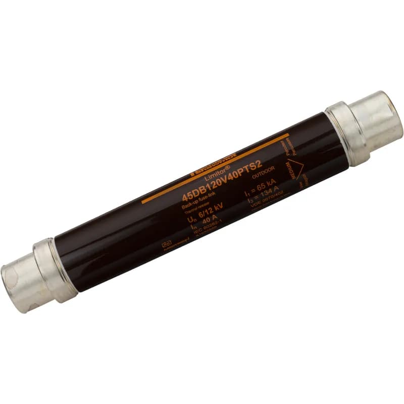 High Voltage DIN Back-up fuse for Transformer Limitor® VDE T402 12kVAC IEC 40A d56mm, L292mm With Thermal Striker 80N Low power losses
