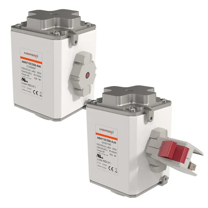 Mersen H1200492 - ABAT Size C, voltage : up to 1500VDC (with L/R≤3ms), Class : aBat, 1000A, with Metric thread Flush Ends