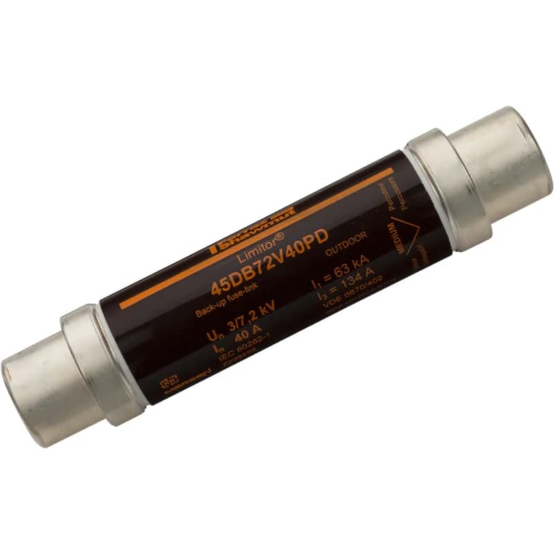 High Voltage DIN Back-up fuse for Transformer Limitor® VDE T402 7.2kVAC IEC 40A d56mm, L192mm With Striker 80N