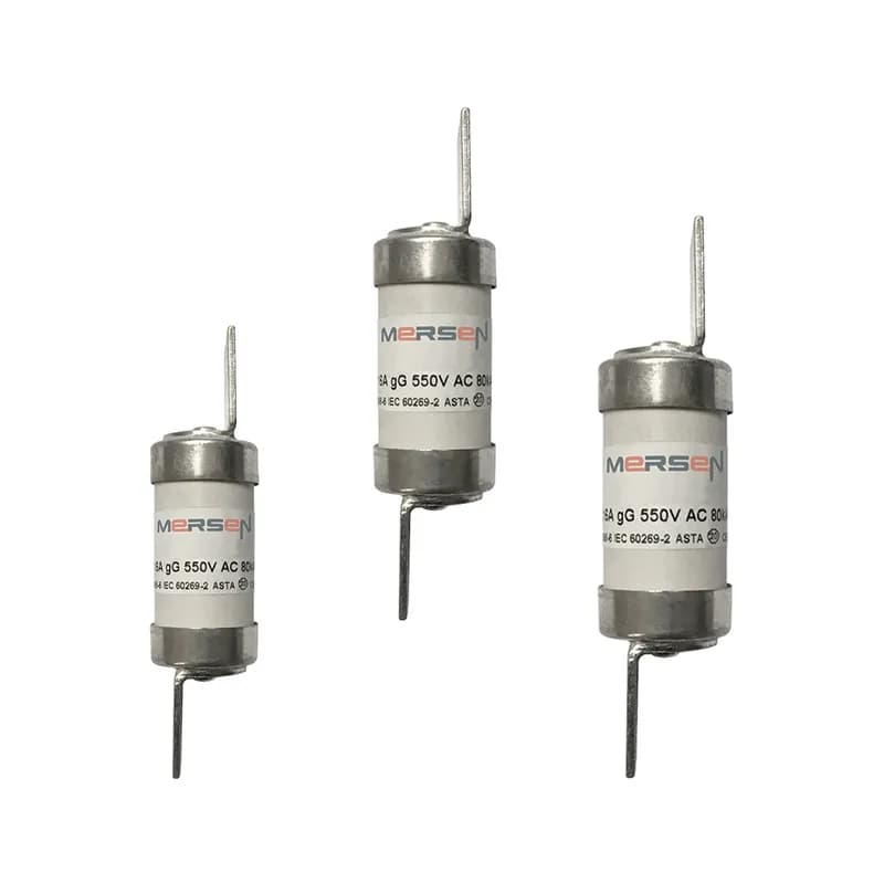 British Standard fuse-link IEC BS88 gG Type F2 550VAC 25A BES Plain Blades
