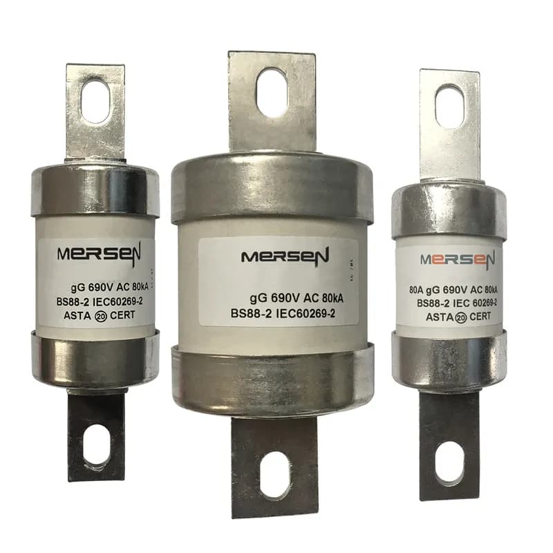British Standard fuse-link IEC BS88 gG Type B2 690VAC 460VDC 315A BTKF Central Bolted Tag