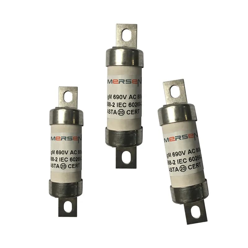 British Standard fuse-link IEC BS88 gM Type A2 690VAC 460VDC 20M25A BTIA Offset Tag