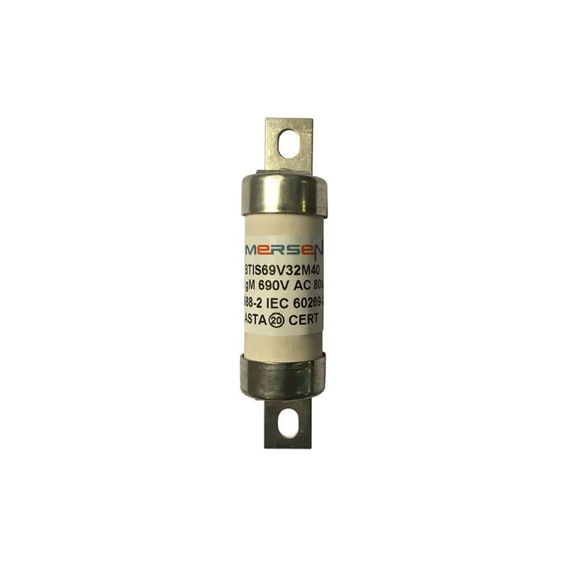 British Standard fuse-link IEC BS88 gM Type A3 690VAC 460VDC 32M40A BTIS Offset Tag