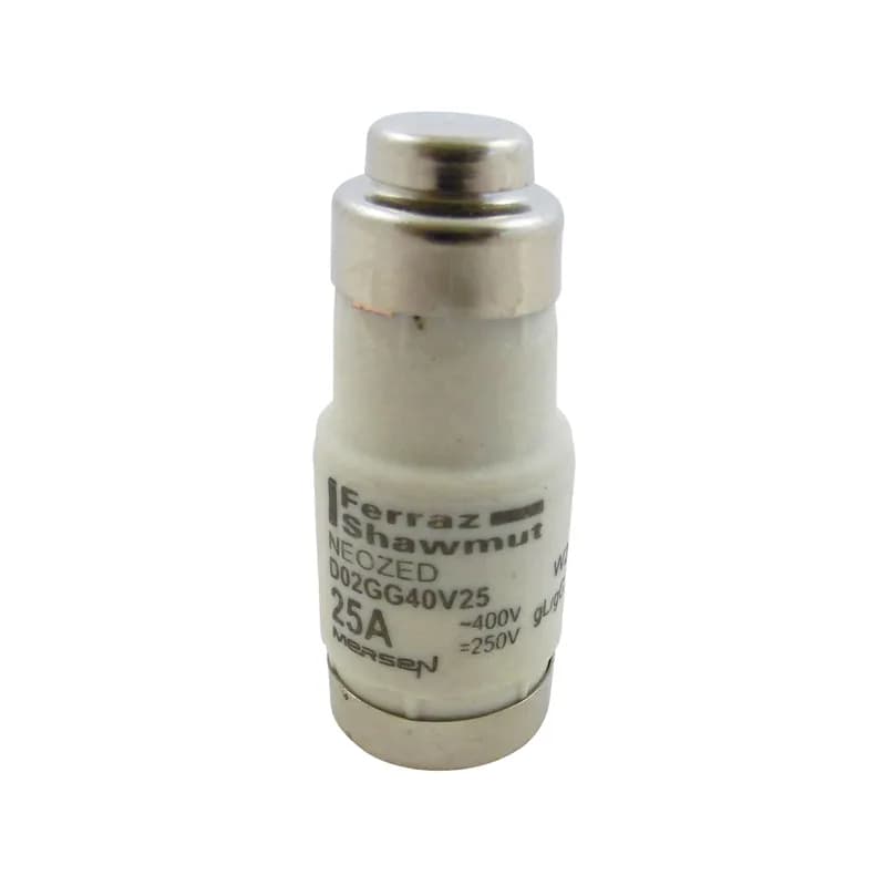 DIN D0 Fuse-link Neozed gG Size D02 400VAC 250VDC 25A Color code Yellow Packaging quantity 10