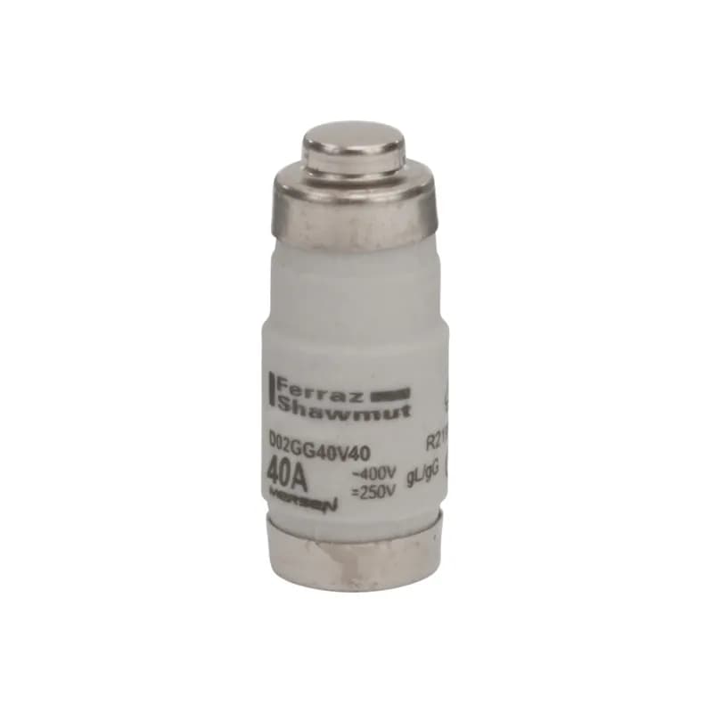 DIN D0 Fuse-link Neozed gG Size D02 400VAC 250VDC 40A Color code Black Packaging quantity 50