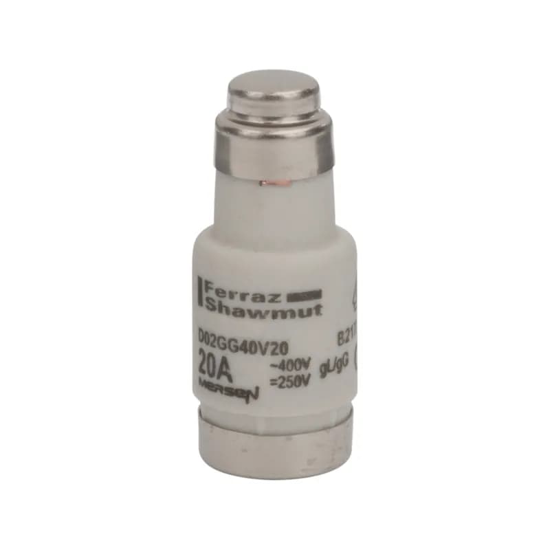 DIN D0 Fuse-link Neozed gG Size D02 400VAC 250VDC 20A Color code Blue Packaging quantity 10