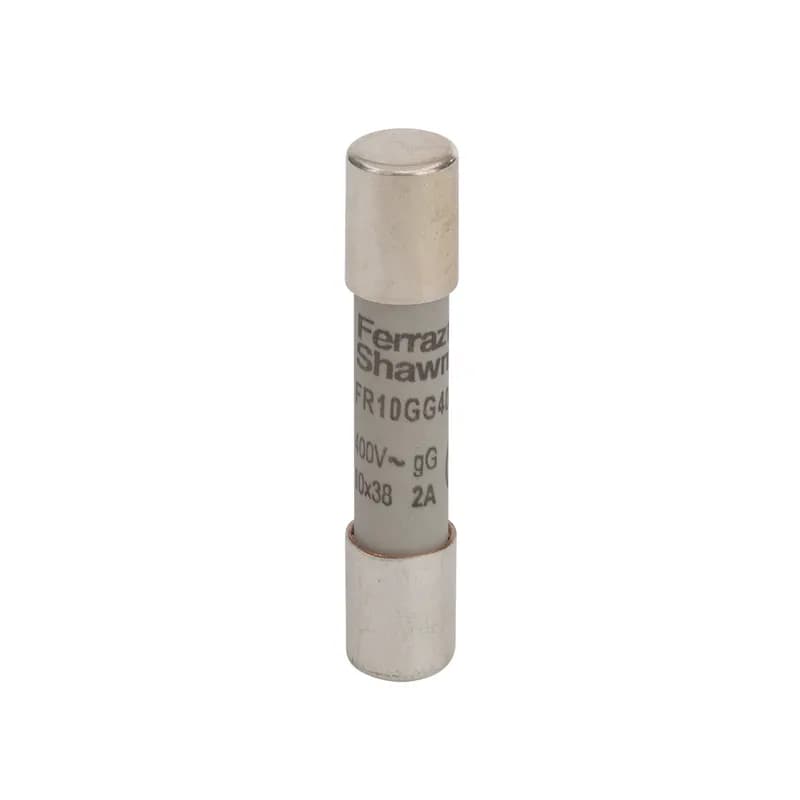Cylindrical fuse-link gG Size 10x38 IEC 400VAC 2A With Striker