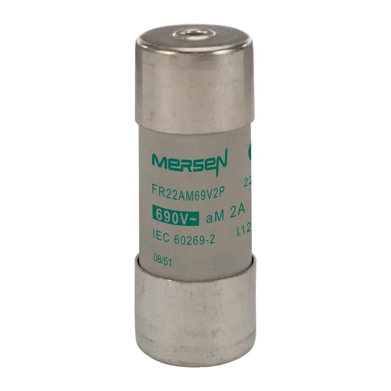 Cylindrical fuse-link aM Size 22x58 IEC 690VAC 1A With Striker