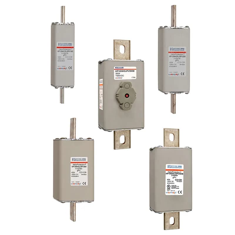 Mersen C1065431 - Photovoltaic fuse gPV 1500VDC IEC 1500VDC UL Size 1XL 50A With DIN Type Blades For Direct Mount