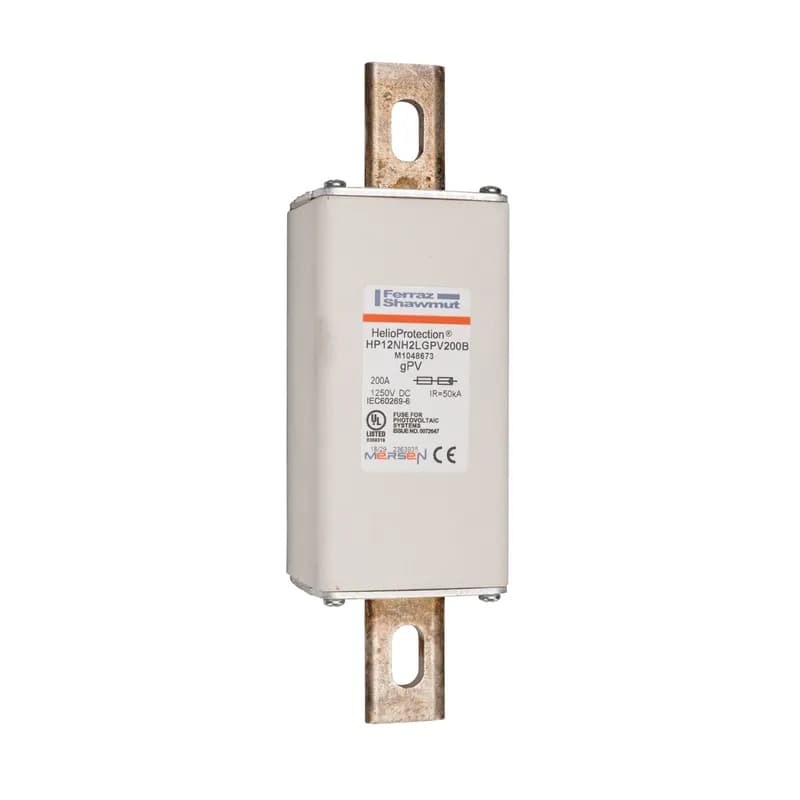 Photovoltaic fuse gPV 1250VDC IEC 1250VDC UL Size 2XL 200A With DIN Type Blades For Direct Mount