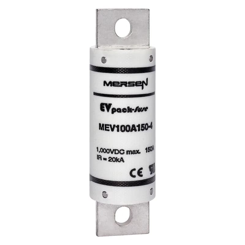 EVpack Fuse 1000VDC UL 150A Max. Rated Breaking Capacity DC: 20 kA @ 1000 V L/R ≤ 1 ms Bolted