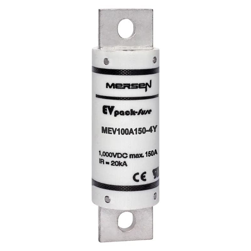 EVpack Fuse 1000VDC UL 150A Max. Rated Breaking Capacity DC: 20 kA @ 1000 V L/R ≤ 1 ms M8 Bolted