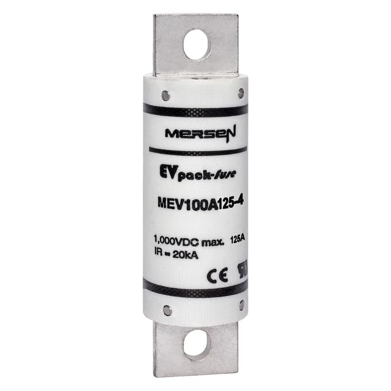 EVpack Fuse 1000VDC UL 125A Max. Rated Breaking Capacity DC: 20 kA @ 1000 V L/R ≤ 1 ms Bolted