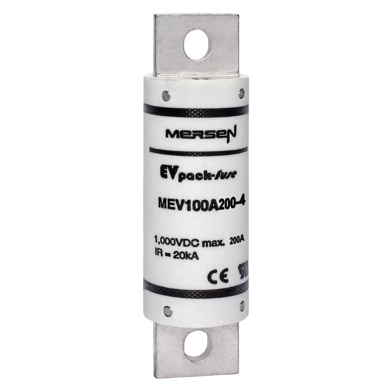 EVpack Fuse 1000VDC UL 200A Max. Rated Breaking Capacity DC: 20 kA @ 1000 V L/R ≤ 1 ms Bolted