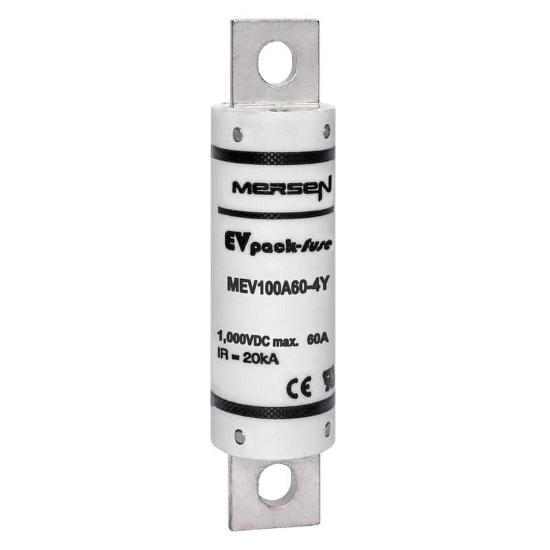 EVpack Fuse 1000VDC UL 60A Max. Rated Breaking Capacity DC: 20 kA @ 1000 V L/R ≤ 1 ms M8 Bolted