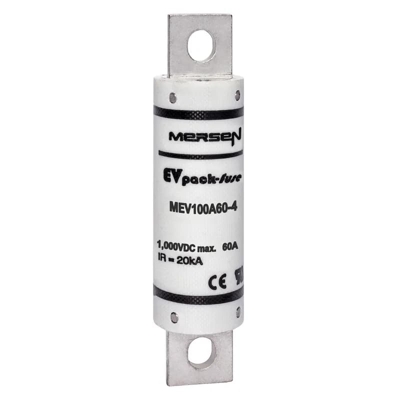 EVpack Fuse 1000VDC UL 60A Max. Rated Breaking Capacity DC: 20 kA @ 1000 V L/R ≤ 1 ms Bolted