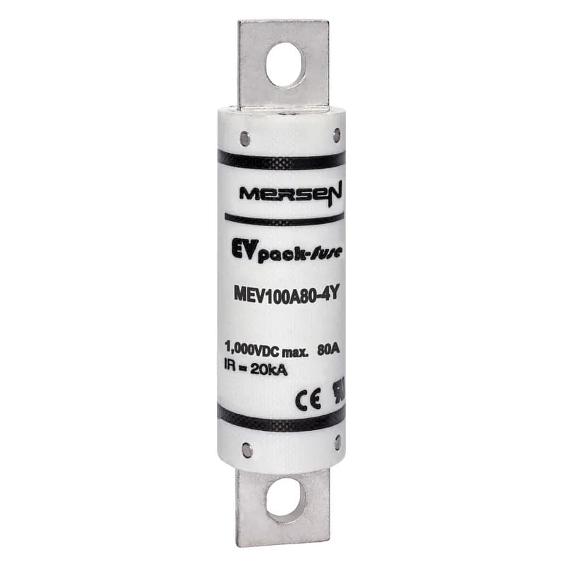 EVpack Fuse 1000VDC UL 80A Max. Rated Breaking Capacity DC: 20 kA @ 1000 V L/R ≤ 1 ms M8 Bolted