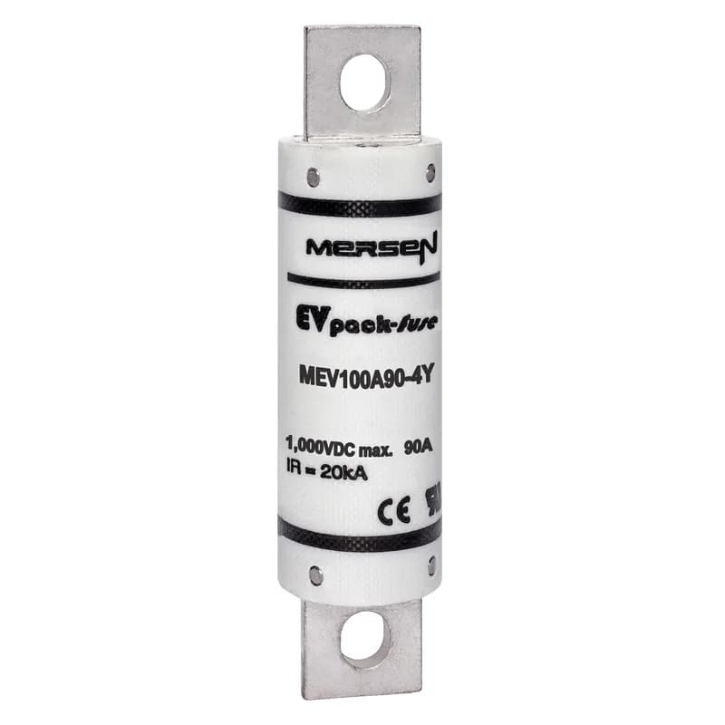 EVpack Fuse 1000VDC UL 90A Max. Rated Breaking Capacity DC: 20 kA @ 1000 V L/R ≤ 1 ms M8 Bolted