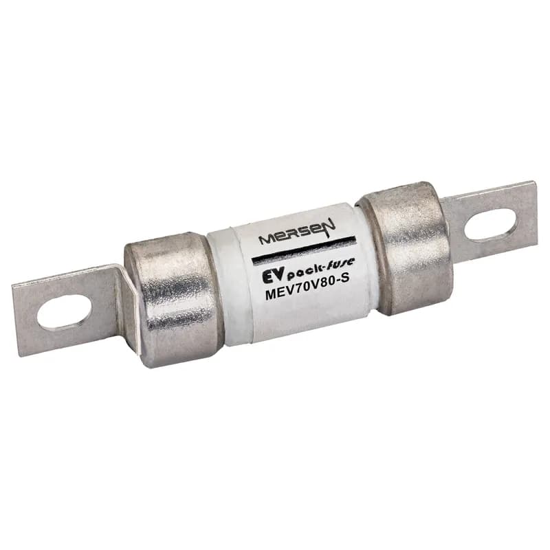 Mersen MEV70V80-S - EVpack Fuse 700VDC UL 80A Max. Rated Breaking Capacity DC: 20 kA @ 700 V L/R ≤ 1 ms Surface Screw Mount